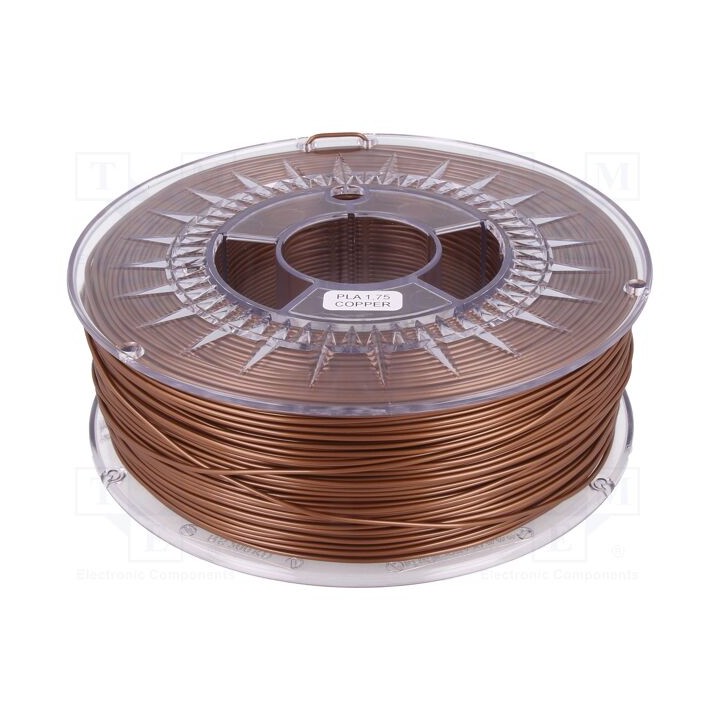 Filamento: PLA Ø: 1,75mm em cobre 200÷235°C 1kg