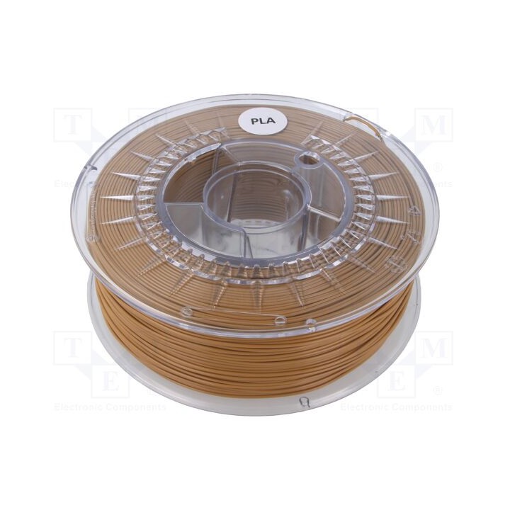 Filamento: PLA Ø: 1,75mm castanho-claro 200÷235°C 1kg