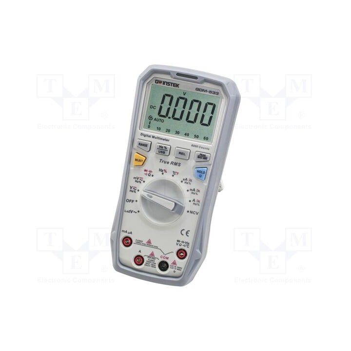 Multímetro digital USB LCD (5999) Barógrafo: 31segm True RMS