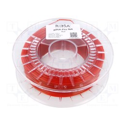 Filamento: ROSA-FLEX 96A 1,75mm vermelho 210÷250°C 500g
