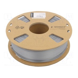 Filamento: PLA+ 1,75mm prateado 195÷235°C 1kg