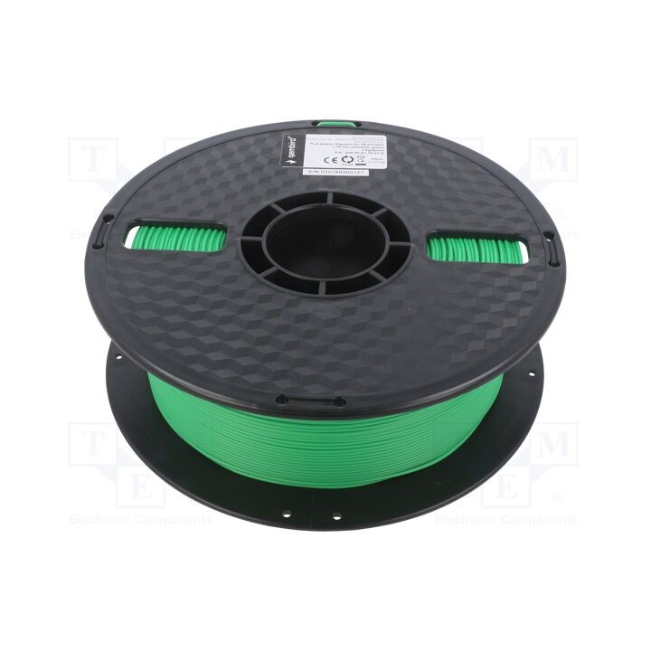 Filamento: PLA 1,75mm verde 190÷220°C 1kg