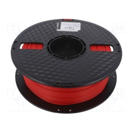 Filamento: PLA 1,75mm vermelho 190÷220°C 1kg