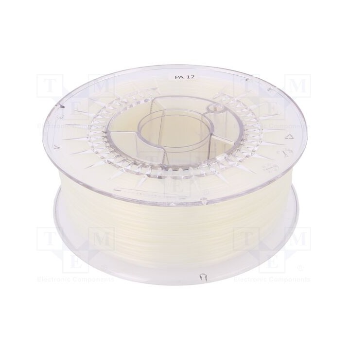 Filamento: PA12 Ø: 1,75mm natural 240÷270°C 800g
