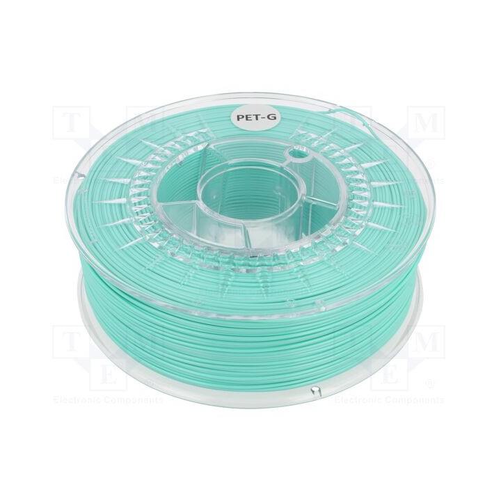 Filamento: PET-G Ø: 1,75mm hortelã 220÷250°C 1kg