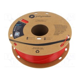 Filamento: PET-G 1,75mm vermelho 230÷240°C 1kg PolyLite™