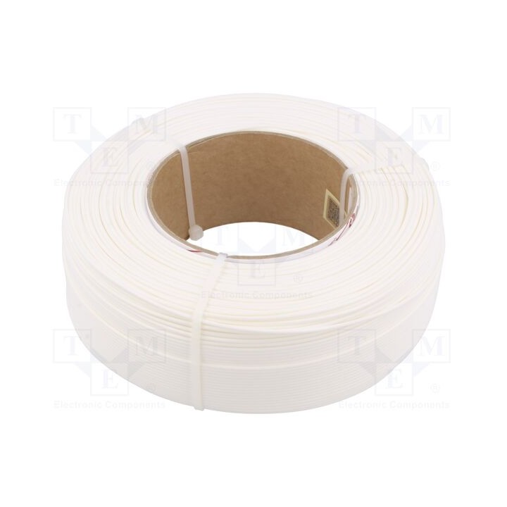 Filamento: PLA 1,75mm branca 190÷225°C 1kg