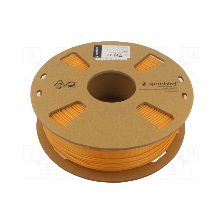 Filamento: PLA+ 1,75mm dourado 195÷235°C 1kg