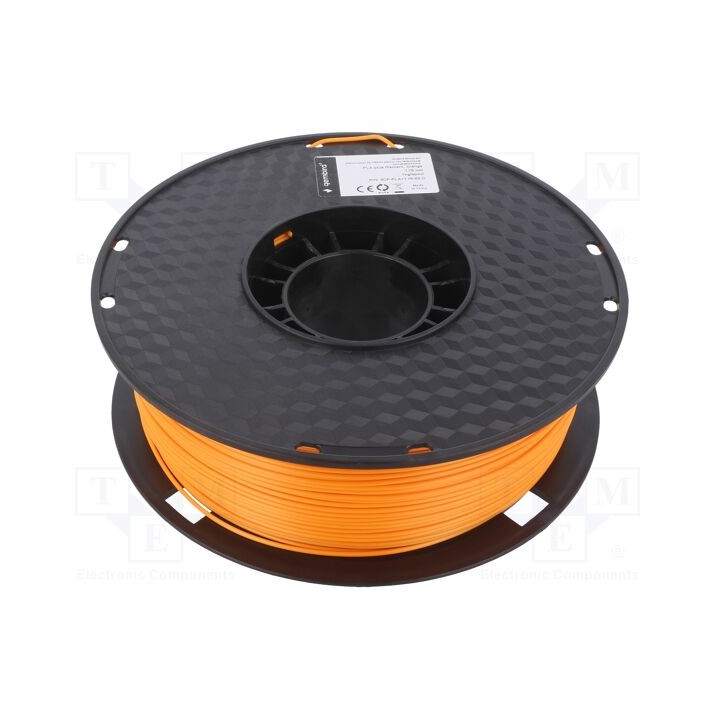 Filamento: PLA+ 1,75mm laranja 195÷235°C 1kg