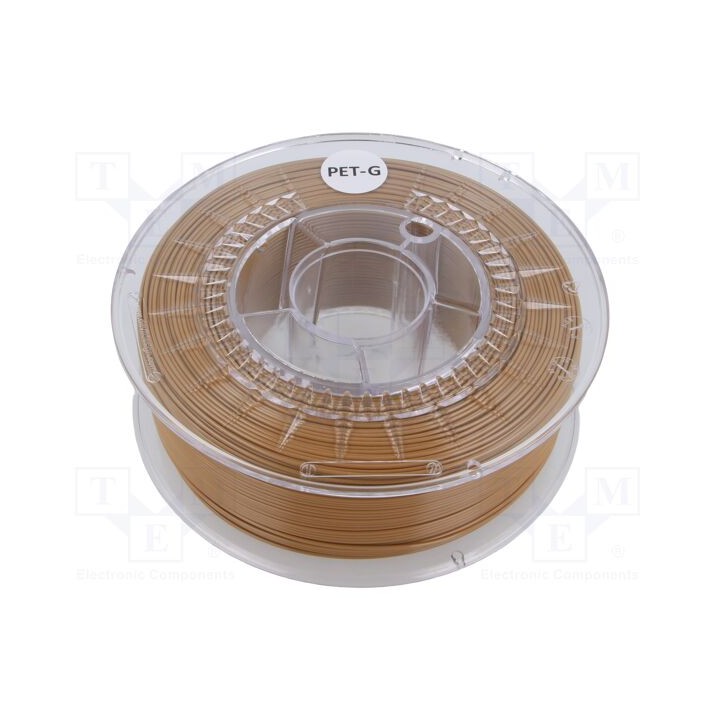 Filamento: PET-G Ø: 1,75mm castanho-claro 220÷250°C 1kg