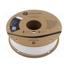 Filamento: PLA 1,75mm branca 190÷230°C 1kg Temp.da mesa: 45°C