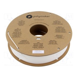 Filamento: PLA Tough 1,75mm branca 190÷230°C 750g PolyMax™