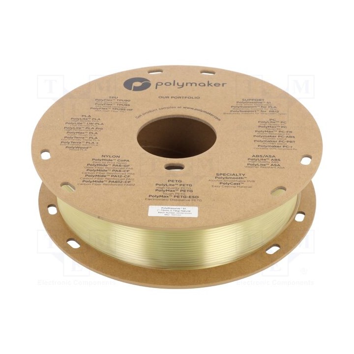 Filamento: PVA 1,75mm natural 215÷225°C 750g PolyDissolve™ S1
