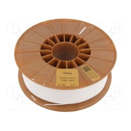 Filamento: PLA 1,75mm branca 185÷225°C 1kg