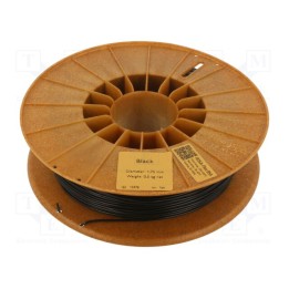 Filamento: ROSA-FLEX 85A 1,75mm preta 215÷250°C 500g