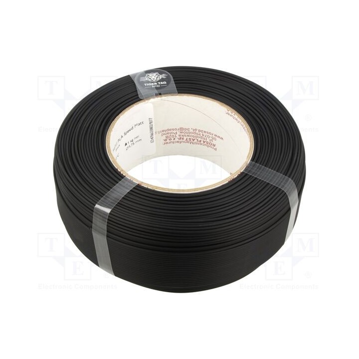 Filamento: PLA 1,75mm preta 220÷250°C 1kg PLA Speed Matt