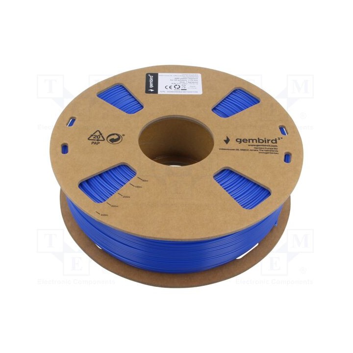 Filamento: ABS 1,75mm azul 225÷245°C 1kg