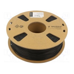 Filamento: TPE 1,75mm preta 190÷240°C 1kg flexível