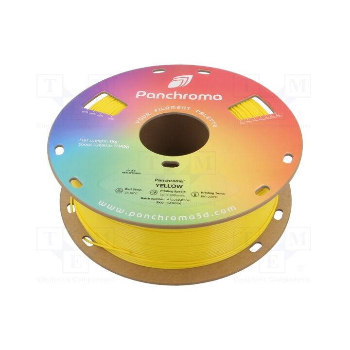 Filamento: CoPE 1,75mm amarelo 190÷230°C 1kg Panchroma™