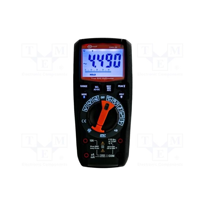 Multímetro digital Bluetooth LCD (6000) VDC: 0÷1kV VAC: 0÷1kV