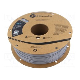 Filamento: PET-G 1,75mm cinzenta 230÷240°C 1kg PolyLite™