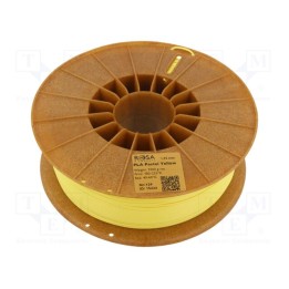 Filamento: PLA Pastle 1,75mm amarelo 185÷225°C 1kg