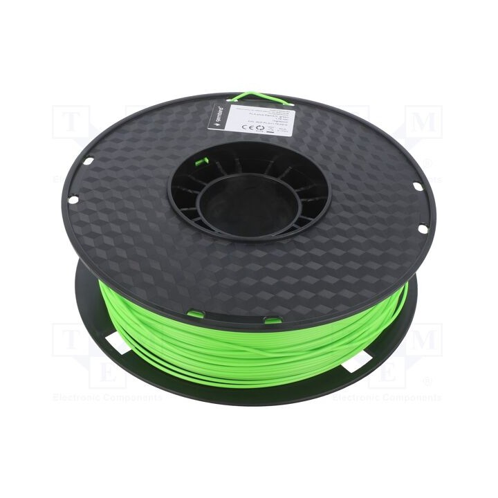 Filamento: PLA+ 1,75mm verde 195÷235°C 1kg
