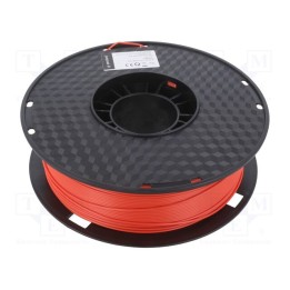 Filamento: PLA+ 1,75mm vermelho 195÷235°C 1kg