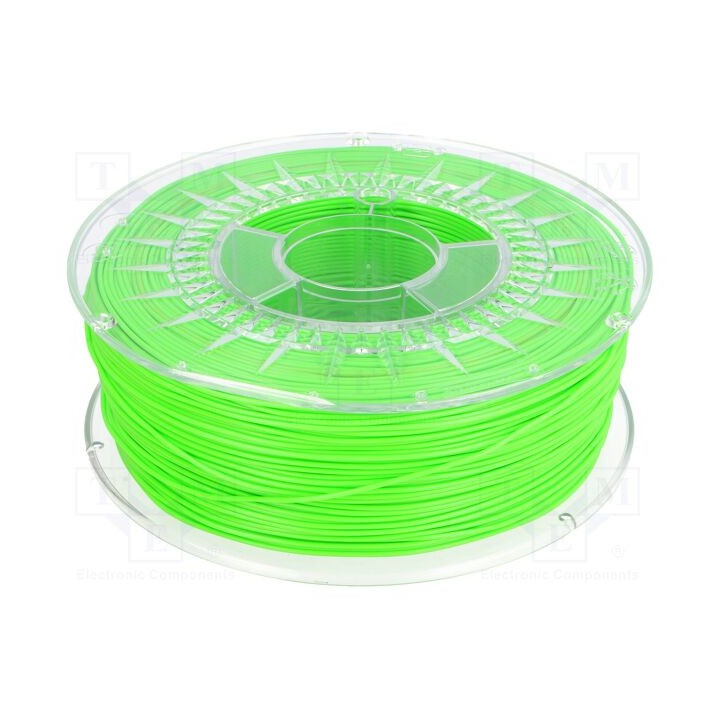 Filamento: PLA Ø: 1,75mm verde (claro) 200÷235°C 1kg