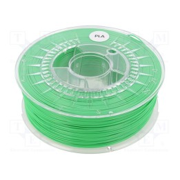 Filamento: PLA Ø: 1,75mm verde claro 200÷235°C 1kg