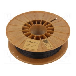 Filamento: PA12 + 15CF 1,75mm preta 250÷290°C 500g