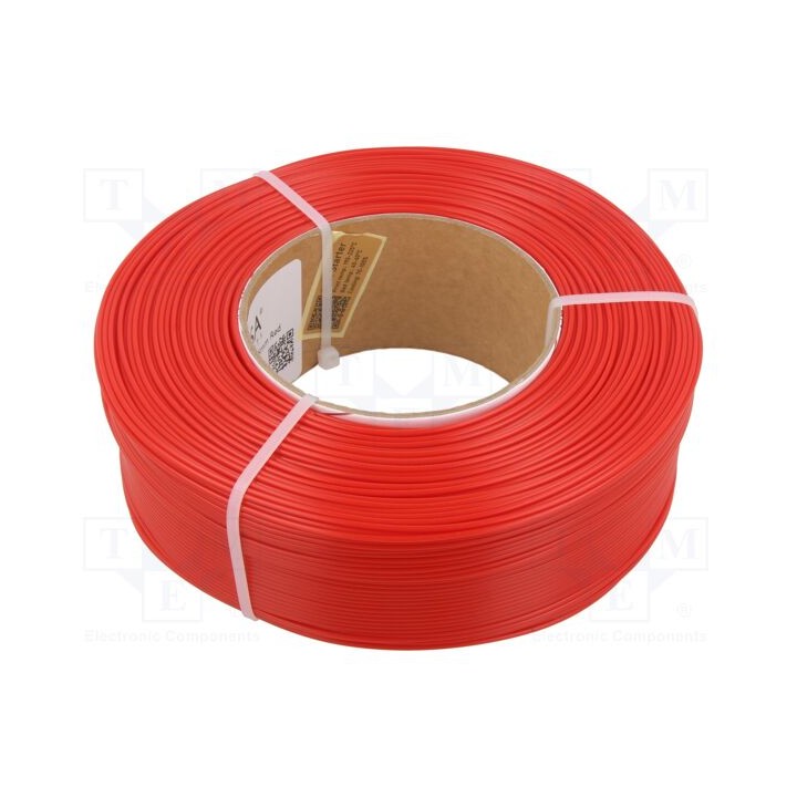 Filamento: PLA 1,75mm vermelho 185÷225°C 1kg