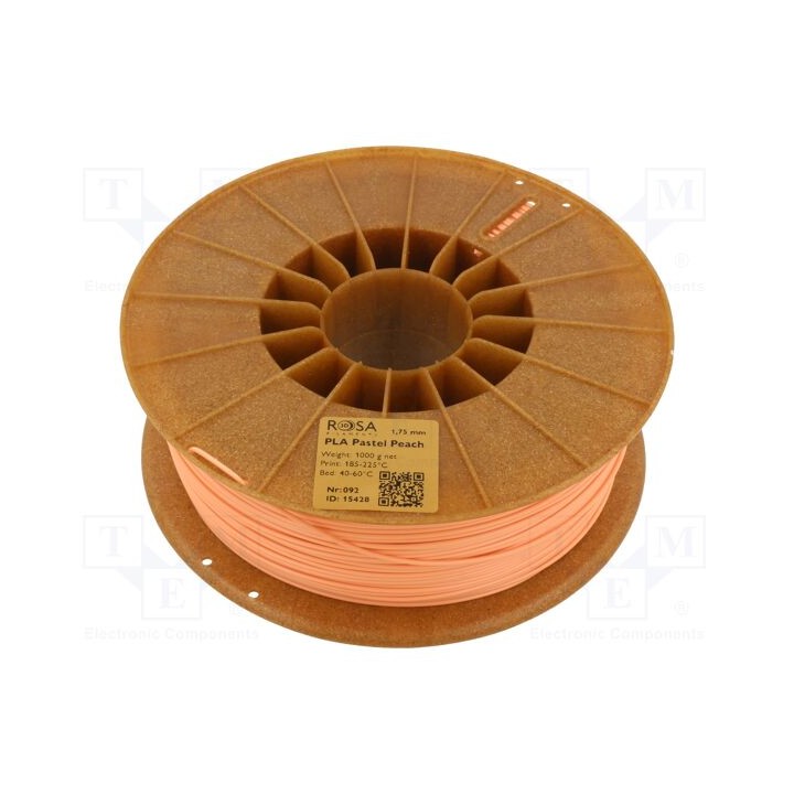 Filament: PLA Pastle 1.75mm peach 185÷225°C 1kg