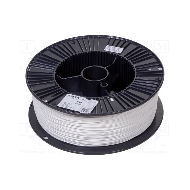 Filamento: ASA 1,75mm branca 220÷250°C 2,5kg