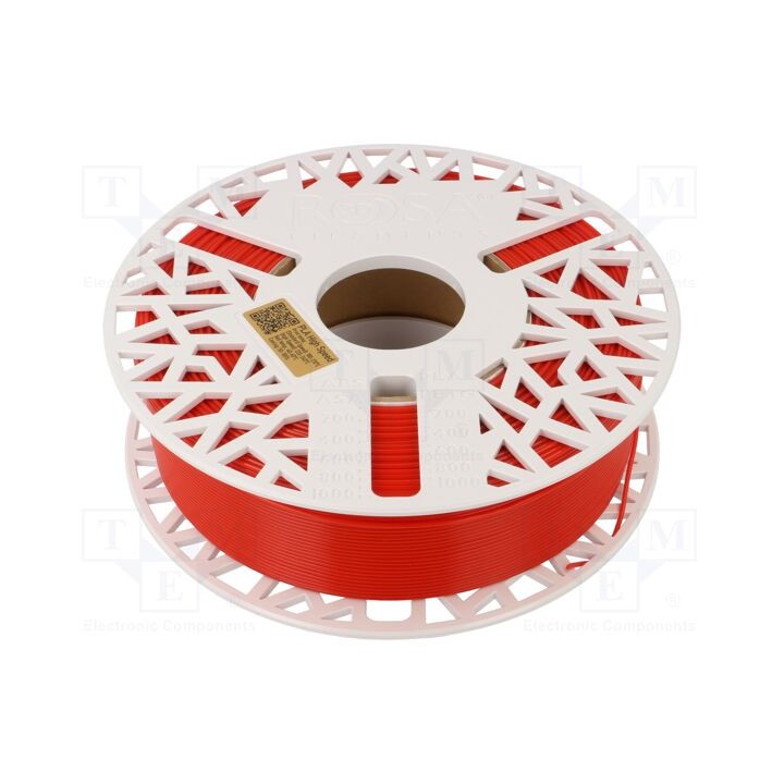 Filamento: PLA High Speed 1,75mm vermelho 180÷240°C 1kg