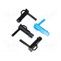Kit de adaptadores de tensão preta,azul tipo banana tomada