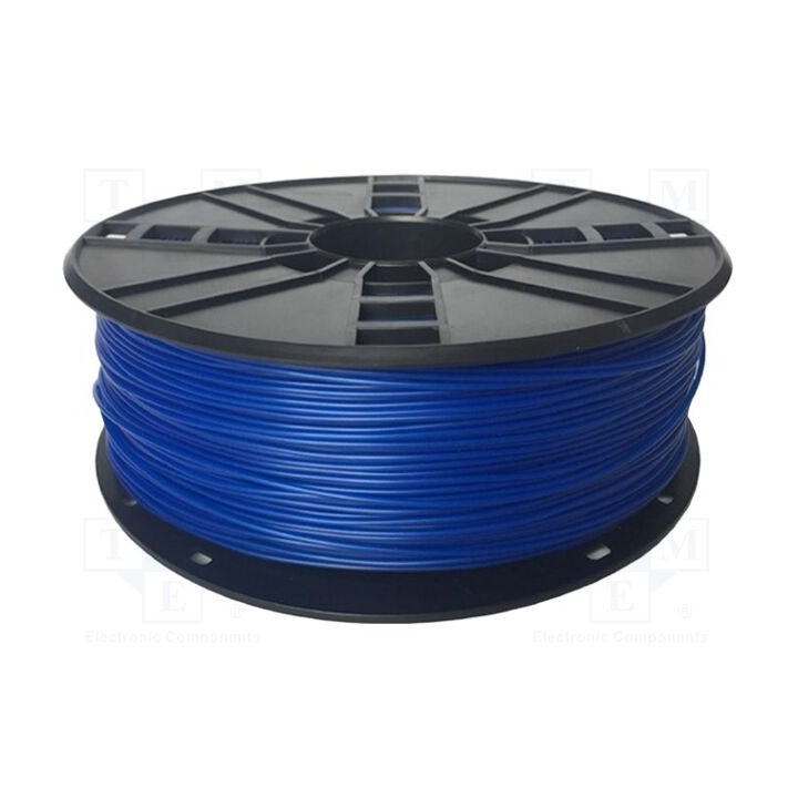 Filamento: TPE 1,75mm azul 190÷240°C 1kg flexível