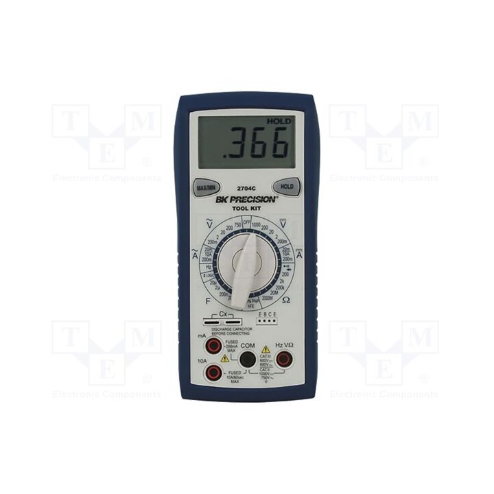 Multímetro digital LCD 3,5 dígitos (1999) 2,5x/s 0÷50°C