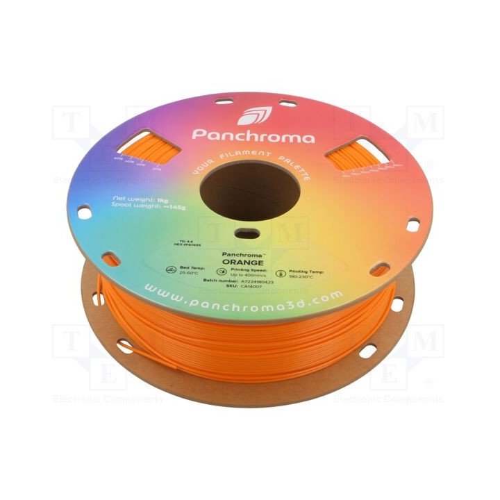 Filamento: CoPE 1,75mm laranja 190÷230°C 1kg Panchroma™