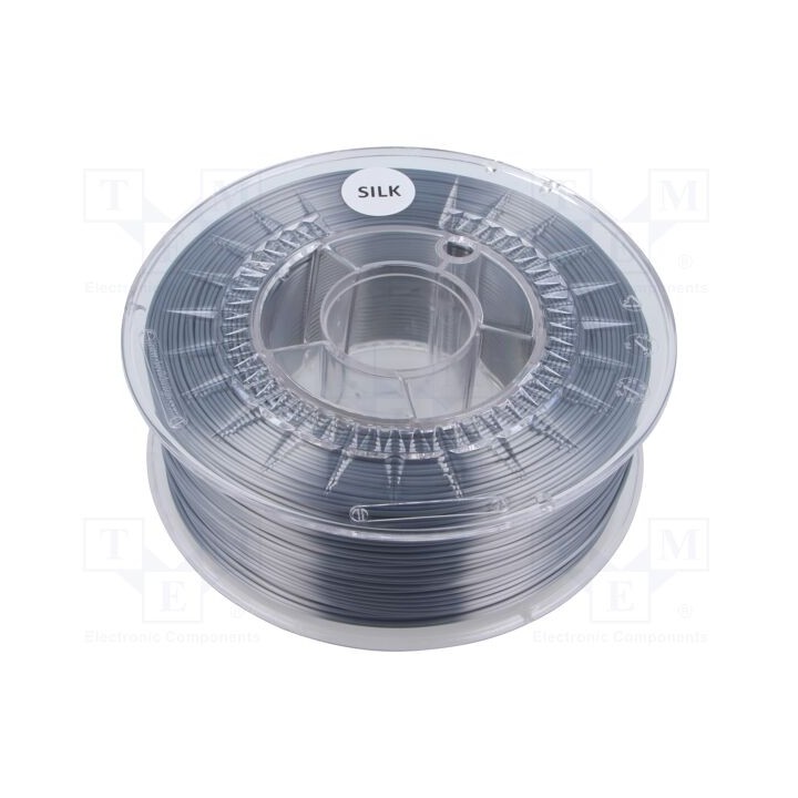 Filamento: SILK Ø: 1,75mm prateado 225÷245°C 1kg