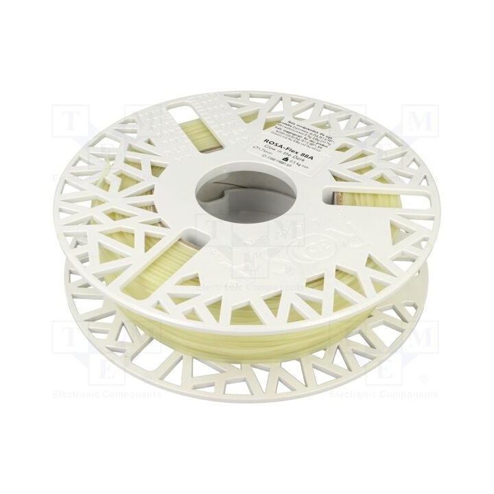 Filamento: ROSA-FLEX 85A 1,75mm natural 215÷250°C 500g