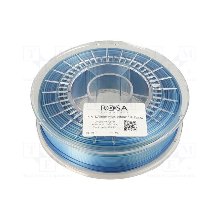Filamento: PLA Multicolour 1,75mm pacific 195÷225°C 800g