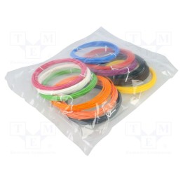 Filamento: conjunto Ø: 1,75mm Conjunto: PLA 12unid L: 10m