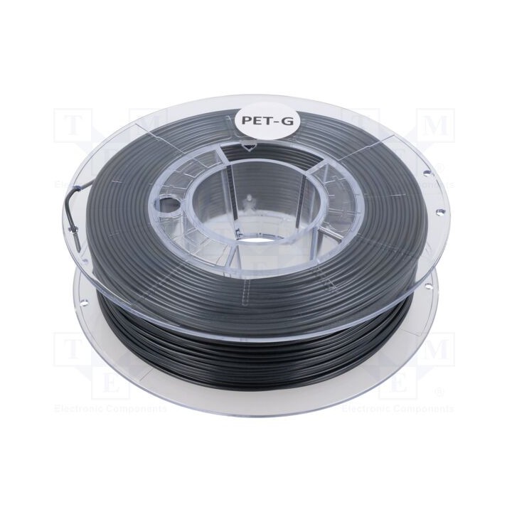 Filamento: PET-G Ø: 1,75mm aço escuro 220÷250°C 330g