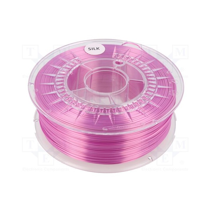 Filamento: SILK Ø: 1,75mm cor-de-rosa claro 225÷245°C 1kg