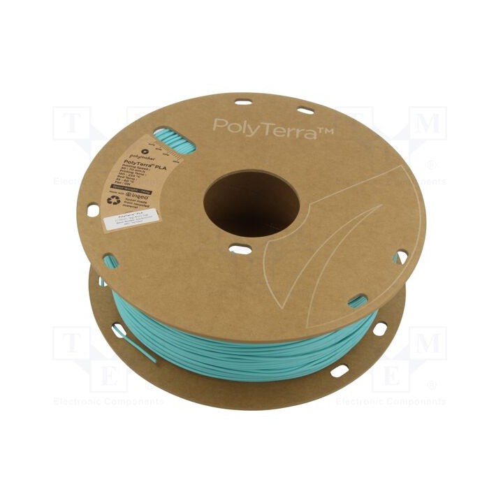 Filamento: PLA 1,75mm arctic teal 190÷230°C 1kg PolyTerra™