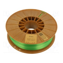 Filamento: PLA SILK 1,75mm verde 195÷225°C 800g