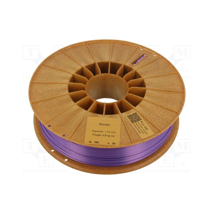 Filamento: PLA SILK 1,75mm roxo 195÷225°C 800g