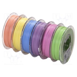 Filament: multipack 1.75mm 2.1kg Kit: 350g x 6,PLA Pastel