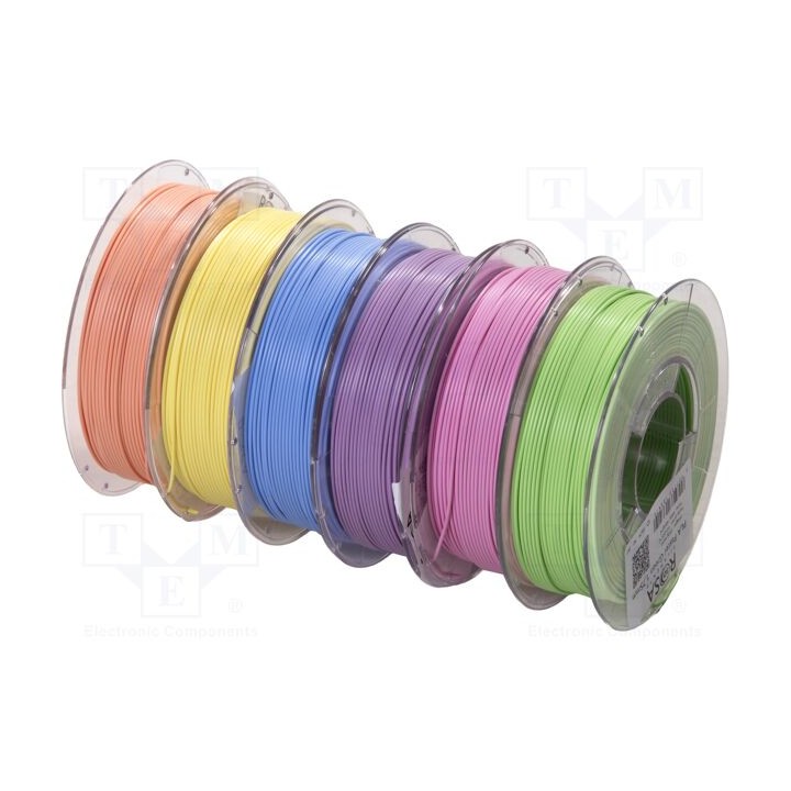 Filament: multipack 1.75mm 2.1kg Kit: 350g x 6,PLA Pastel